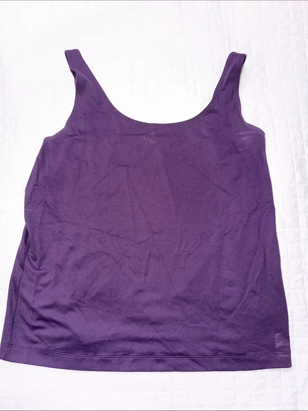 Chico's Deep Purple Scoop Neck Tank